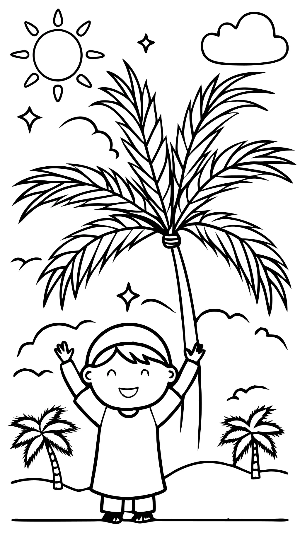 free palm sunday coloring pages